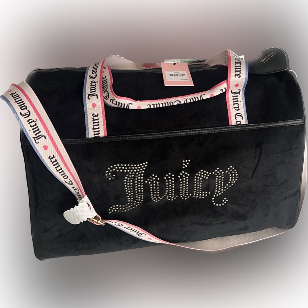 NWT Juicy Couture Velour Duffle Bag!